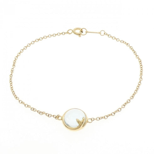 Charm Bracelet 18K Yellow Gold With Topaz