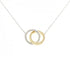 1837 Interlocking Pendant Necklace Sterling Silver and 18K Yellow Gold