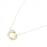 1837 Interlocking Pendant Necklace Sterling Silver and 18K Yellow Gold