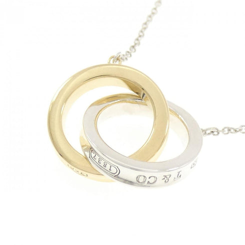 1837 Interlocking Pendant Necklace Sterling Silver and 18K Yellow Gold