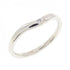 Curved 1P Ring Platinum with Diamond