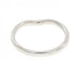 Curved 1P Ring Platinum with Diamond
