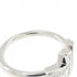 Band Ring 18K White Gold with Diamond and Turquoise