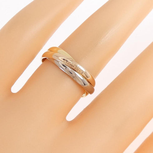 Vendome Louis Cartier Band Ring 18K Tricolor Gold