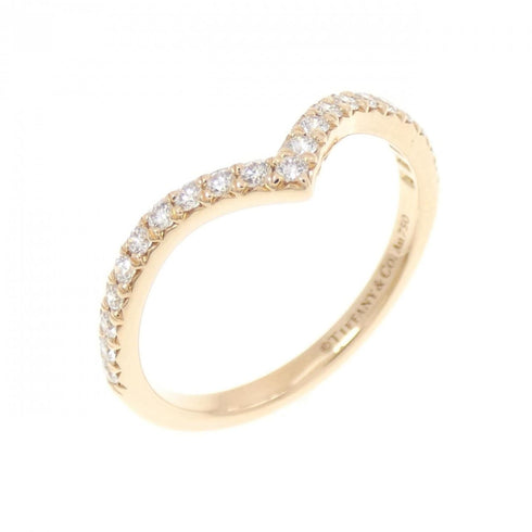 Soleste V Ring 18K Rose Gold with Diamonds Half Eternity