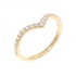Soleste V Ring 18K Rose Gold with Diamonds Half Eternity