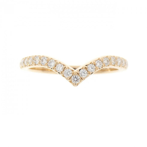Soleste V Ring 18K Rose Gold with Diamonds Half Eternity