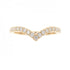 Soleste V Ring 18K Rose Gold with Diamonds Half Eternity