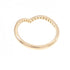 Soleste V Ring 18K Rose Gold with Diamonds Half Eternity