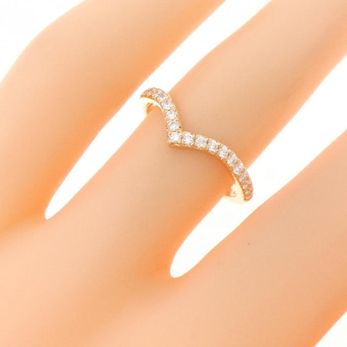 Soleste V Ring 18K Rose Gold with Diamonds Half Eternity