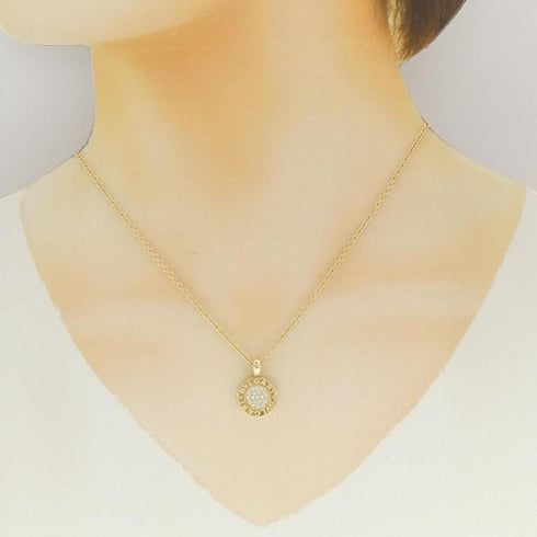 Pendant Necklace 18K Yellow Gold with Diamond