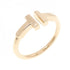 T Wire Ring 18K Rose Gold