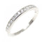 Half Circle Channel Setting Ring Platinum with Diamond