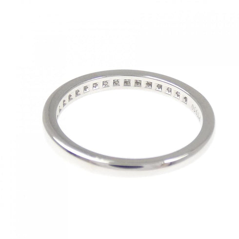 Half Circle Channel Setting Ring Platinum with Diamond
