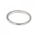 Half Circle Channel Setting Ring Platinum with Diamond