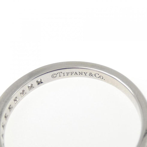 Half Circle Channel Setting Ring Platinum with Diamond
