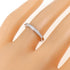 Half Circle Channel Setting Ring Platinum with Diamond
