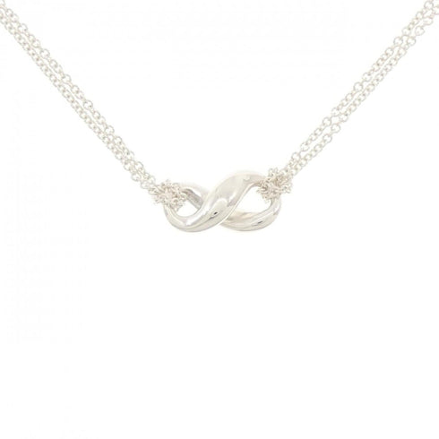 Figure Eight Pendant Necklace Sterling Silver