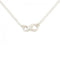 Figure Eight Pendant Necklace Sterling Silver