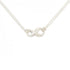 Figure Eight Pendant Necklace Sterling Silver