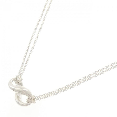 Figure Eight Pendant Necklace Sterling Silver