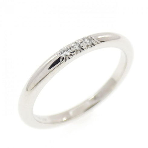 Band Ring Platinum with Diamond