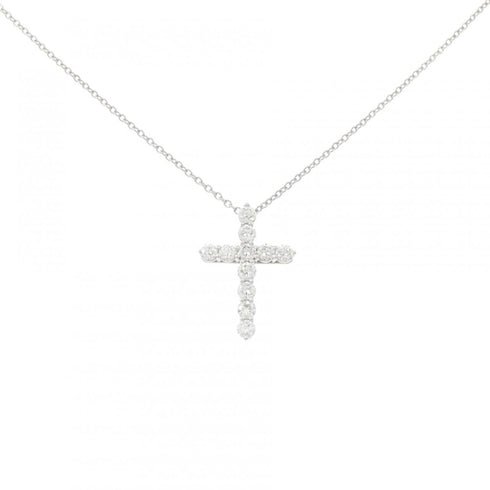 Cross Pendant Necklace Platinum with Diamond