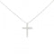 Cross Pendant Necklace Platinum with Diamond