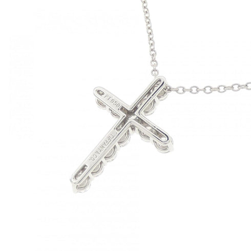 Cross Pendant Necklace Platinum with Diamond