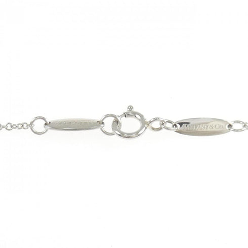 Open Heart Pendant Necklace Platinum 15.3mm