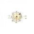 Joliebees Ring Sterling Silver and 18K Yellow Gold