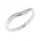 Curved Ring Platinum With Diamond