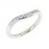 Curved Ring Platinum With Diamond