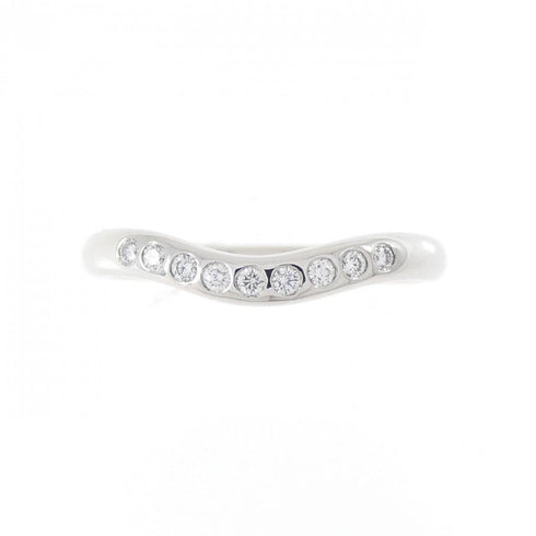Curved Ring Platinum With Diamond