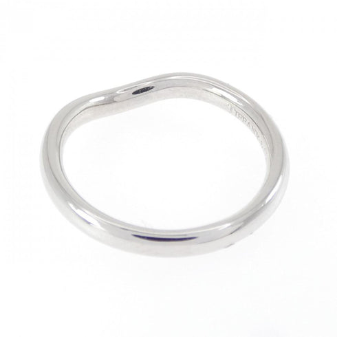 Curved Ring Platinum With Diamond
