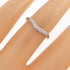 Curved Ring Platinum With Diamond