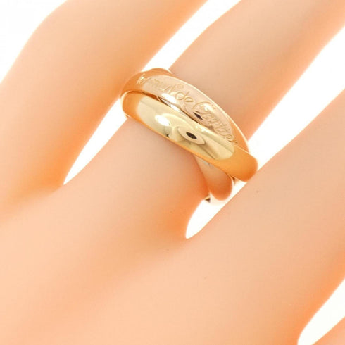 Vendome Louis Cartier Band Ring 18K Tricolor Gold