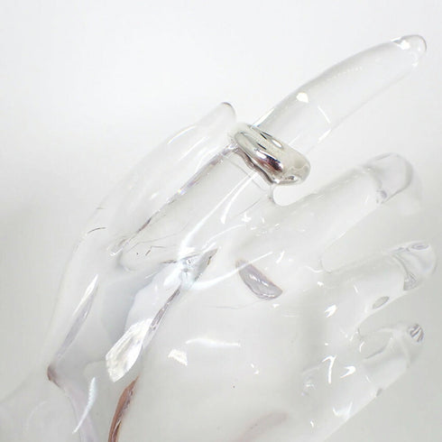 Full Heart Wave Ring Sterling Silver