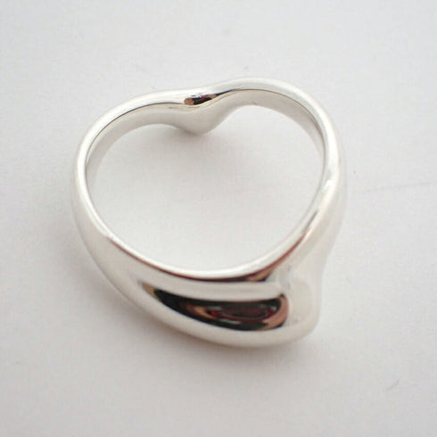Full Heart Wave Ring Sterling Silver