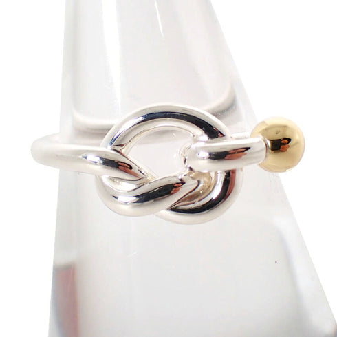 Band Ring Sterling Silver and 18K Yellow Gold