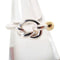 Band Ring Sterling Silver and 18K Yellow Gold