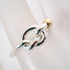 Band Ring Sterling Silver and 18K Yellow Gold