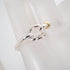 Band Ring Sterling Silver and 18K Yellow Gold