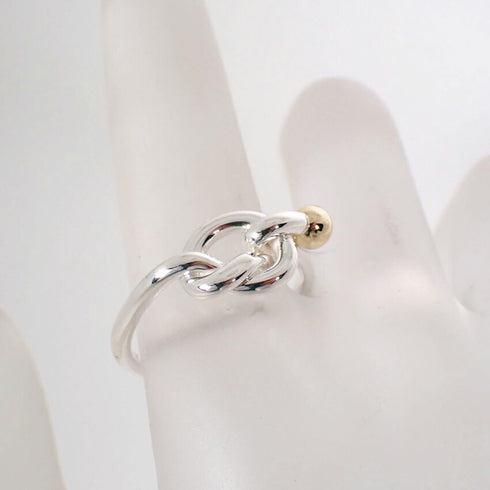 Band Ring Sterling Silver and 18K Yellow Gold