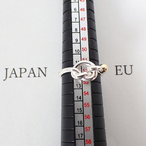Band Ring Sterling Silver and 18K Yellow Gold
