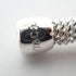 Mesh Moon Charm Half Bracelet Sterling Silver