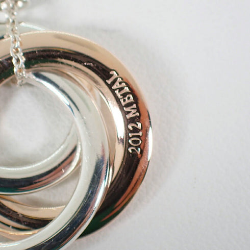 Pendant Necklace Metal and Sterling Silver