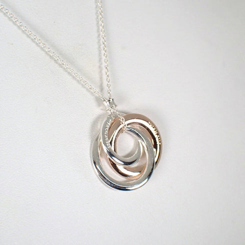 Pendant Necklace Metal and Sterling Silver