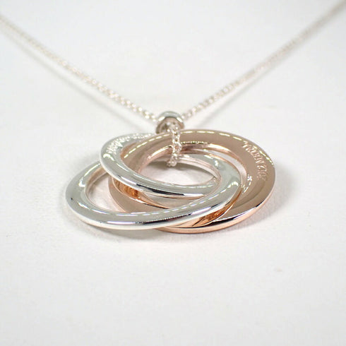 Pendant Necklace Metal and Sterling Silver