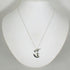 Crescent Moon Pendant Necklace Sterling Silver